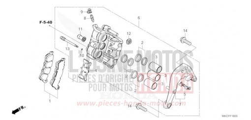 ETRIER DE FREIN ARRIERE GL1800DAN de 2022